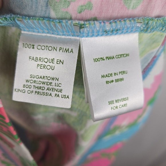 Lilly Pulitzer Big Flirt Britton Pima Cotton Tropical Floral Dress Size Small - Picture 12 of 14